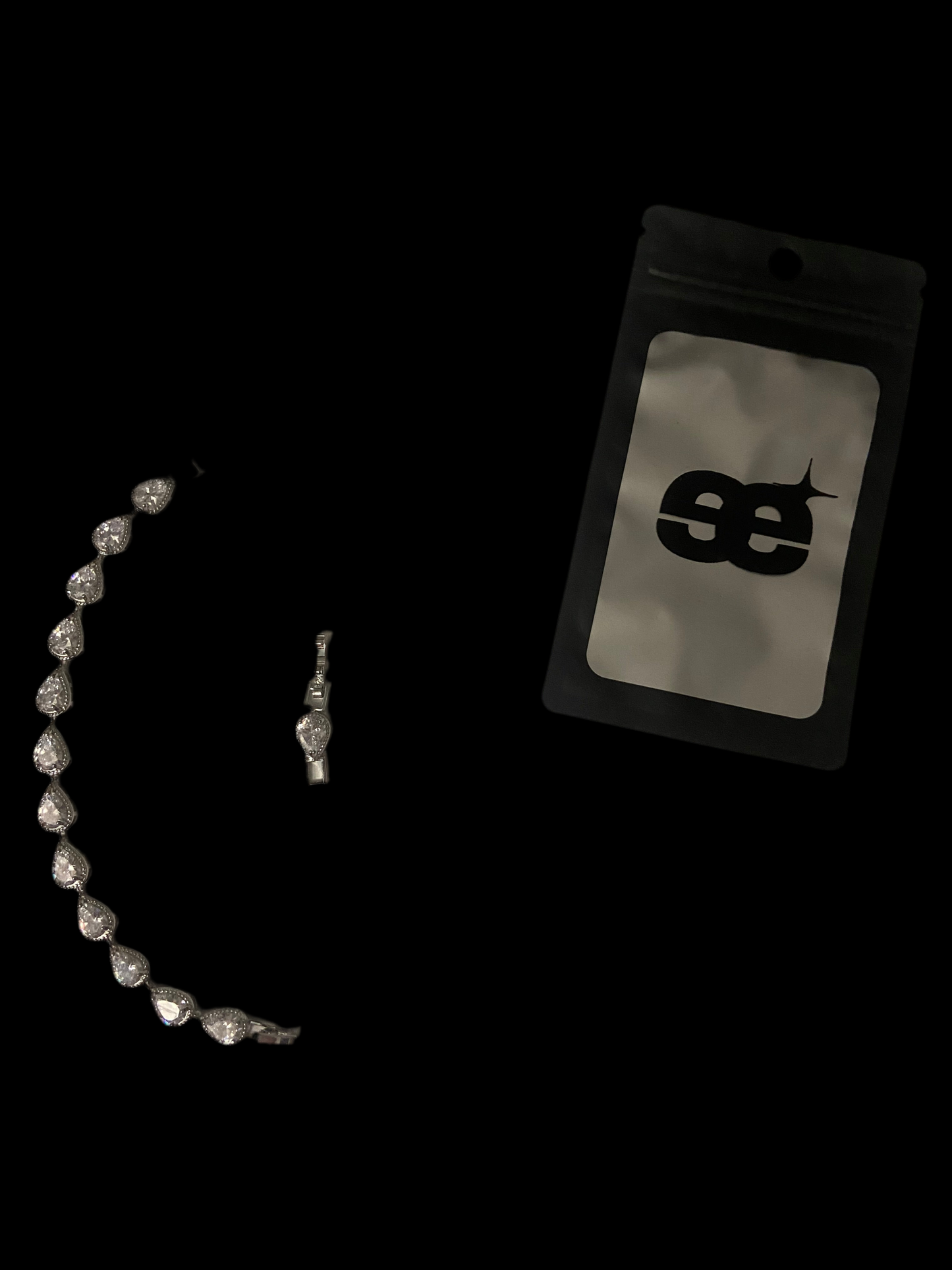 Silver Water Crystal Bracelet